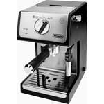 Espressomaschine von Delonghi, in der Farbe Schwarz, andere Perspektive, Vorschaubild