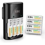 Akkumulatoren und Batterie von EBL, andere Perspektive, Vorschaubild