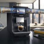 Kaffeemaschine von Siemens, in der Farbe Silber, andere Perspektive, Vorschaubild