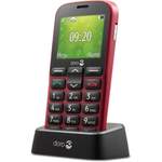 Dual-SIM-Handy von Doro, in der Farbe Rot, andere Perspektive, Vorschaubild
