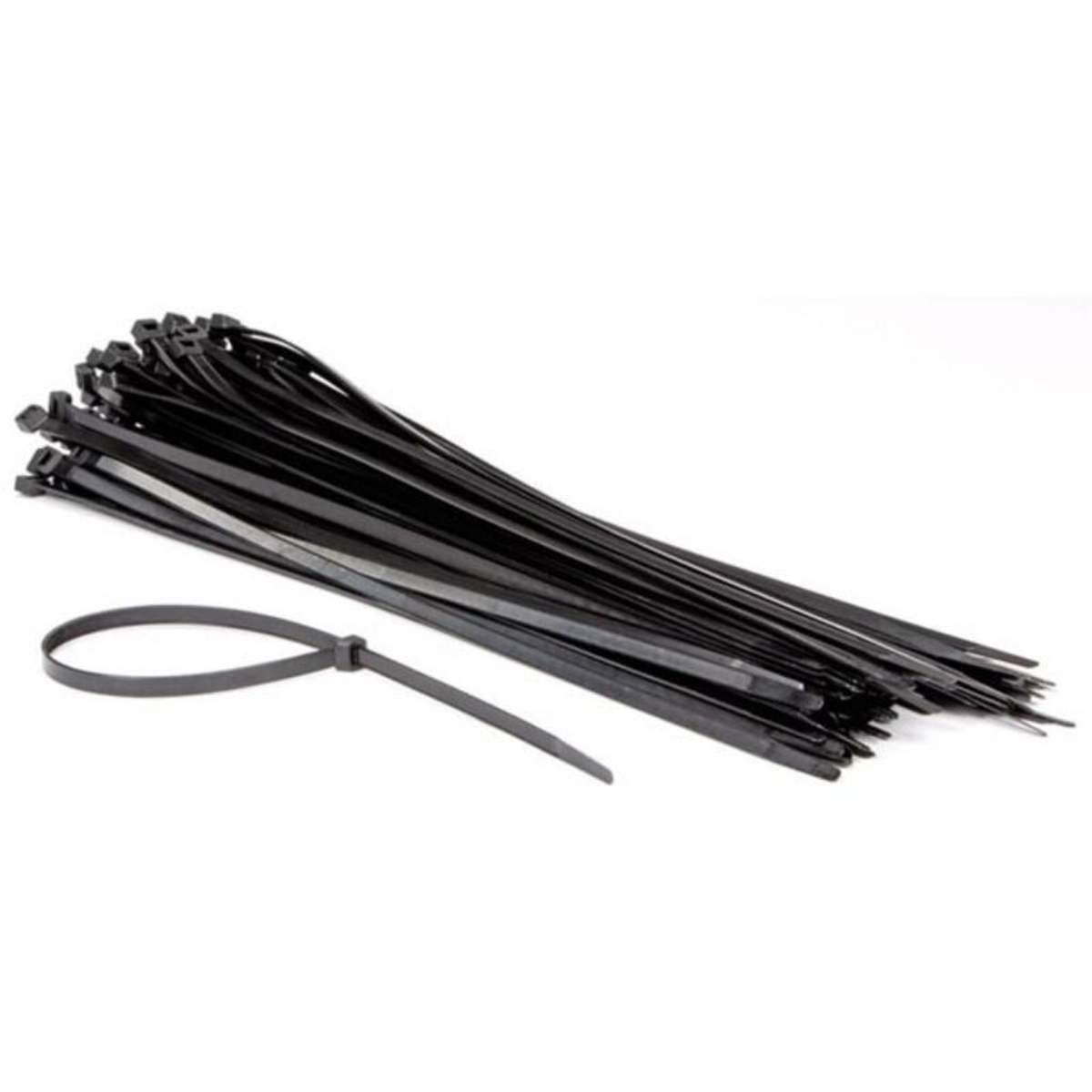 Merriway Nylon-Kabelbinder – 3,6 X 300 Mm, Schwarz, 100 Stück
