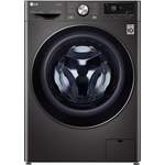Waschmaschine von LG, in der Farbe Grau, andere Perspektive, Vorschaubild