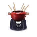 Fondue von Le Creuset, in der Farbe Rot, andere Perspektive, Vorschaubild