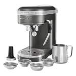 Espressomaschine von KitchenAid, in der Farbe Silber, andere Perspektive, Vorschaubild