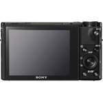 Kompaktkamera von Sony, in der Farbe Schwarz, andere Perspektive, Vorschaubild