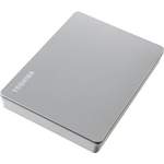 Externe Festplatte von Toshiba, in der Farbe Silber, andere Perspektive, Vorschaubild