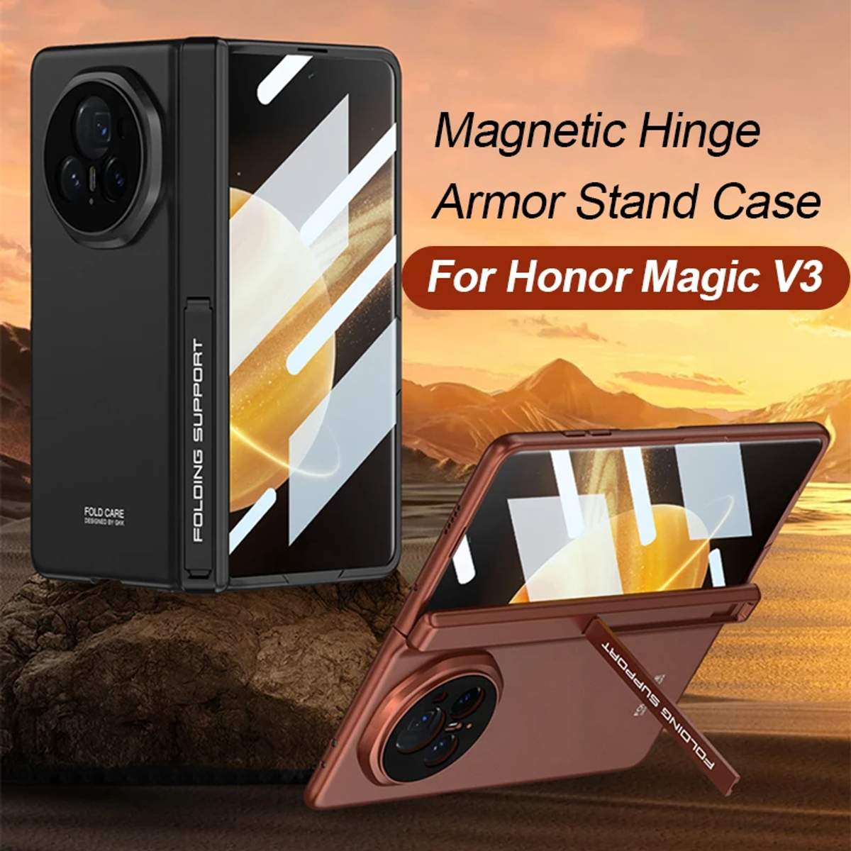 ZORSOME Schutzhülle Für Honor Magic V2 – Magnetische Klapphülle Mit Displayschutz & Standfunktion