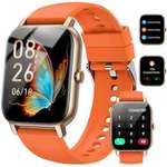 Smartwatch von Nerunsa, in der Farbe Orange, andere Perspektive, Vorschaubild