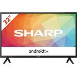 Smart-TV, von Sharp, in der Farbe Schwarz, andere Perspektive, Vorschaubild