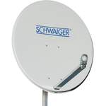 Satelliten-Antenne von Schwaiger, in der Farbe Grau, andere Perspektive, Vorschaubild