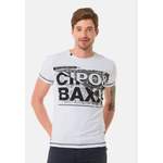 T-Shirt von Cipo & Baxx, in der Farbe Weiss, aus Baumwolle, andere Perspektive, Vorschaubild