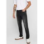 Slim Fit Jeans von Only & Sons, in der Farbe Grau, Vorschaubild