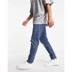 Slim Fit Jeans von Selected Homme, in der Farbe Blau, aus Baumwolle, Vorschaubild