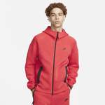 Sweatjacke von Nike, in der Farbe Rot, aus Polyester, andere Perspektive, Vorschaubild
