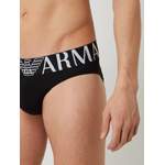 Slips & String von Emporio Armani, in der Farbe Schwarz, aus Baumwolle, andere Perspektive, Vorschaubild