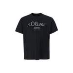 T-Shirt von s.Oliver, in der Farbe Schwarz, aus Baumwolle, andere Perspektive, Vorschaubild