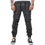 Straight Leg Jeans von OneRedox, in der Farbe Grau, andere Perspektive, Vorschaubild