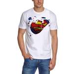 T-Shirt von Superman, in der Farbe Weiss, andere Perspektive, Vorschaubild