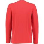 Langarm Shirt von BOSS, in der Farbe Rot, aus Baumwolle, andere Perspektive, Vorschaubild