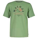 T-Shirt von Maloja, in der Farbe Grün, aus Baumwolle, Vorschaubild