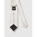 Krawatte von Boss, in der Farbe Weiss, aus Polyester, andere Perspektive, Vorschaubild