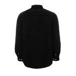Herrenhemd von NN07, in der Farbe Schwarz, aus Baumwolle, andere Perspektive, Vorschaubild