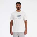 T-Shirt von New Balance, in der Farbe Weiss, aus Baumwolle, Vorschaubild