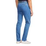 Slim Fit Jeans von Meyer, in der Farbe Blau, aus Denim, andere Perspektive, Vorschaubild