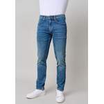 Slim Fit Jeans von Blend, in der Farbe Blau, aus Baumwolle, andere Perspektive, Vorschaubild