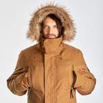 Parka von QUECHUA, in der Farbe Braun, aus Polyurethan, andere Perspektive, Vorschaubild