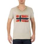 T-Shirt von Geo Norway, in der Farbe Beige, andere Perspektive, Vorschaubild
