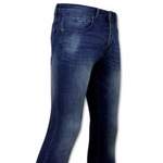 Slim Fit Jeans von True Rise, in der Farbe Blau, aus Baumwolle, andere Perspektive, Vorschaubild