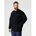 Sweatjacke von Polo Ralph Lauren Big & Tall, in der Farbe Schwarz, aus Polyester, andere Perspektive, Vorschaubild