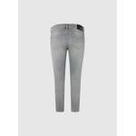 Slim Fit Jeans, in der Farbe Grau, aus Polyester, andere Perspektive, Vorschaubild