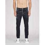 Slim Fit Jeans von Dsquared2, in der Farbe Schwarz, aus Baumwolle, andere Perspektive, Vorschaubild