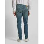 Slim Fit Jeans, aus Polyester, andere Perspektive, Vorschaubild