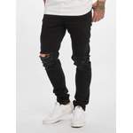 Slim Fit Jeans von DEF, in der Farbe Schwarz, andere Perspektive, Vorschaubild