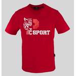 T-Shirt von PLEIN SPORT, in der Farbe Rot, aus Baumwolle, andere Perspektive, Vorschaubild