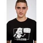 T-Shirt von Volcom, in der Farbe Schwarz, aus Baumwolle, andere Perspektive, Vorschaubild