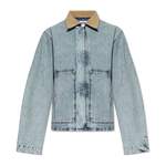 Jeansjacke von Moschino, in der Farbe Blau, aus Cord, Vorschaubild