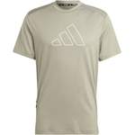 T-Shirt von adidas Sportswear, in der Farbe Grau, aus Polyester, andere Perspektive, Vorschaubild
