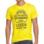 T-Shirt von style3, in der Farbe Gelb, andere Perspektive, Vorschaubild