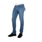 Slim Fit Jeans von Emporio Armani, in der Farbe Blau, aus Denim, andere Perspektive, Vorschaubild