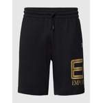 Shorts von EA7 Emporio Armani, in der Farbe Schwarz, aus Baumwolle, Vorschaubild