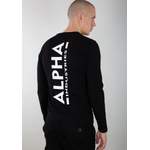 Langarm Shirt von alpha industries, in der Farbe Schwarz, aus Baumwolle, andere Perspektive, Vorschaubild