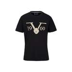 T-Shirt von 19V69 Italia by Versace, in der Farbe Schwarz, andere Perspektive, Vorschaubild