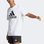 T-Shirt von Adidas Sportswear, in der Farbe Weiss, aus Baumwolle, andere Perspektive, Vorschaubild