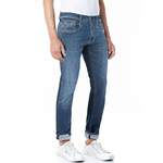 Slim Fit Jeans von Replay, in der Farbe Blau, aus Polyester, andere Perspektive, Vorschaubild