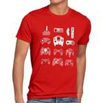 T-Shirt von style3, in der Farbe Rot, andere Perspektive, Vorschaubild