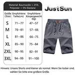 Sportshorts von JustSun, in der Farbe Grau, aus Polyester, andere Perspektive, Vorschaubild